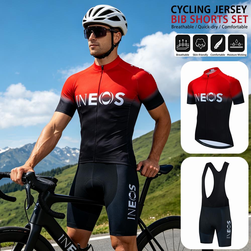 Mountain Biking Pants For Men - 2026 INEOS Bicycle Short Sleeve Cycling