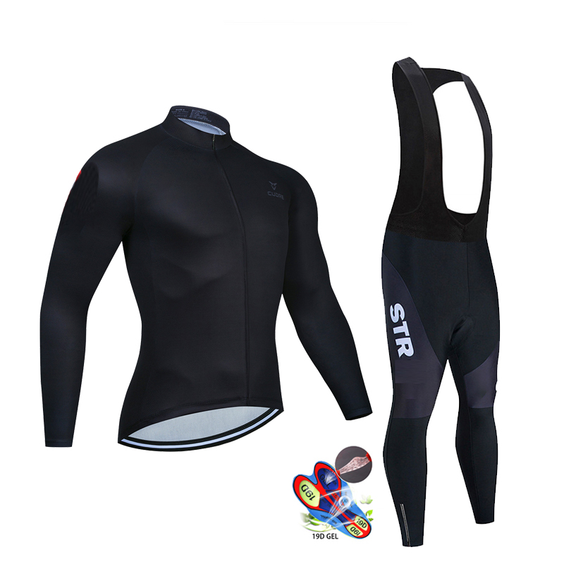 Mountain Biking Pants For Men - Mùa Thu Đen Bộ Quần Áo