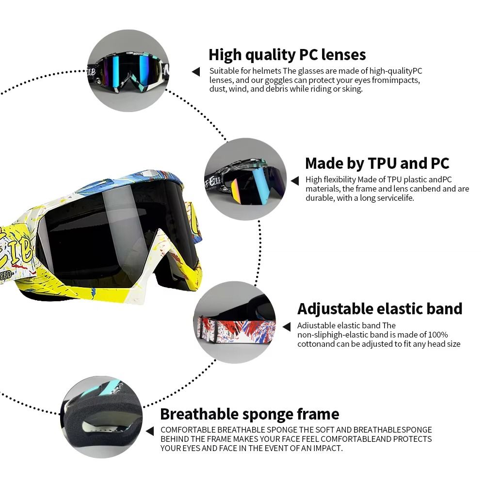Cycling Dustproof ATV Goggles  - đánh giá và giá Mountain Biking Youth