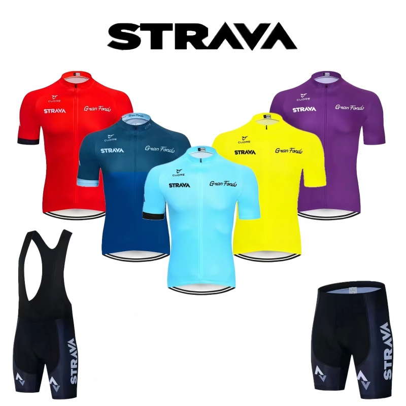 Strava Bike Jersey Set Summer  - đánh giá và giá Mountain Biking Pants For Men
